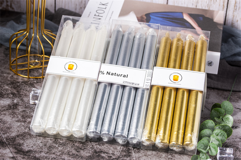 Straight bar modeling candle for metallic finishes