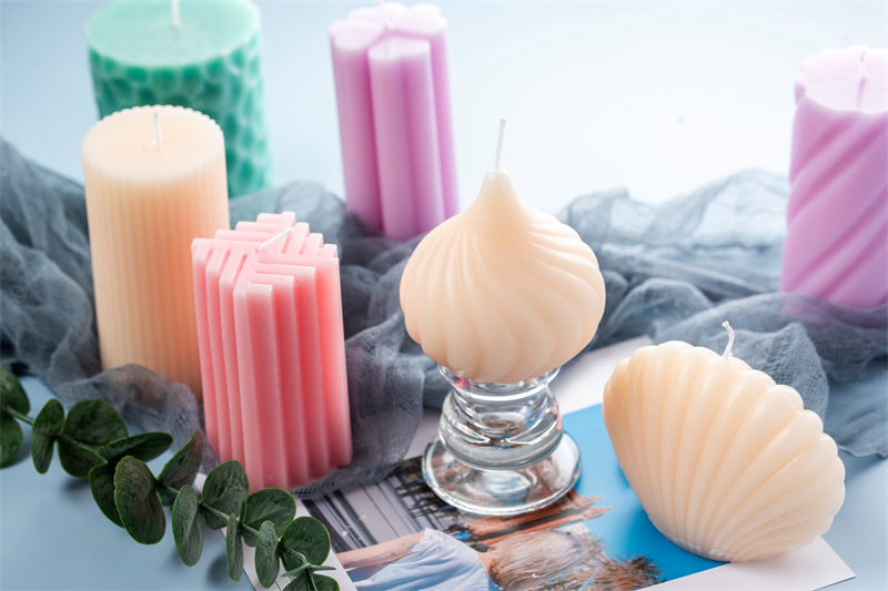 Square Striped Scented Candle Ornament